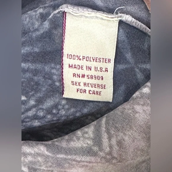 Reba Sheer Embellished Batwing Sleeve Blouse Tunic Top L Made in USA Boho Tribal - Picture 9 of 10